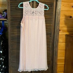 Womens pink lace dress